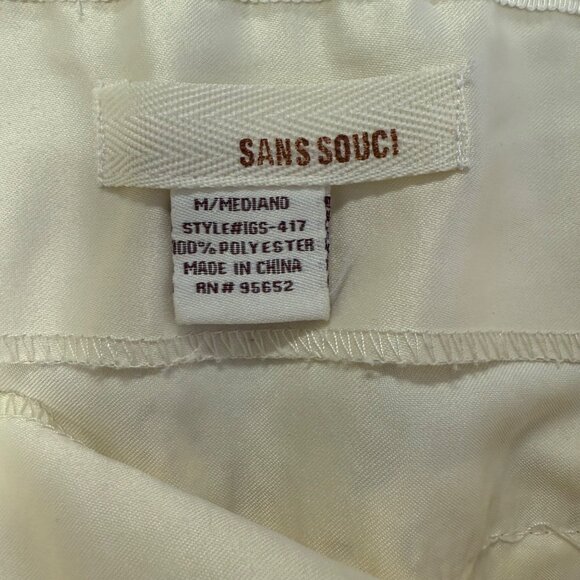 Sans Souci Tiered Lace Mini Skirt Cream Size Medium - Picture 5 of 9